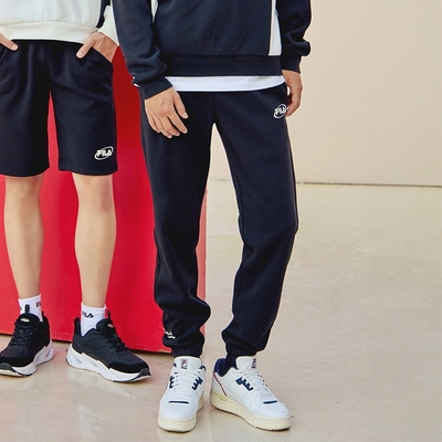 FILA官方直營 男束口長褲-黑色 1PNY-5466-BK