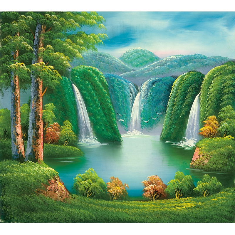 開運化煞福祿壽*山水畫*山水圖-82x69cm | 開運畫作| Yahoo購物中心