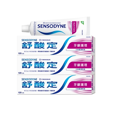 舒酸定長效抗敏牙齦護理配方120g*3入