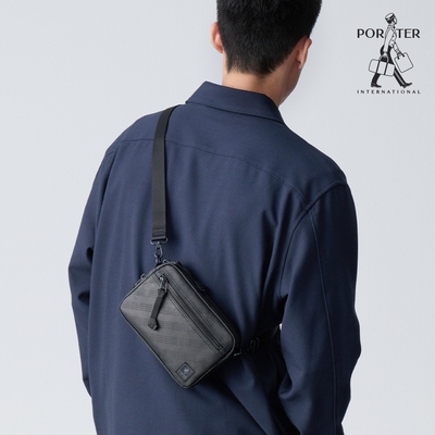 PORTER INTERNATIONAL - 彈性擴充ENDURE三用斜背包(M) - 黑