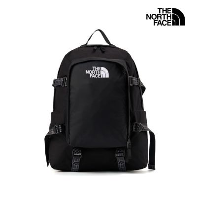 【The North Face 官方旗艦】 北面男女款黑色休閒後背包｜8DJJKX7 筆電包/登山包