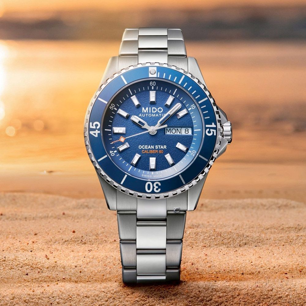MIDO 美度錶 Ocean Star 200 海洋之星 潛水機械腕錶-41mm藍 M0269301104100