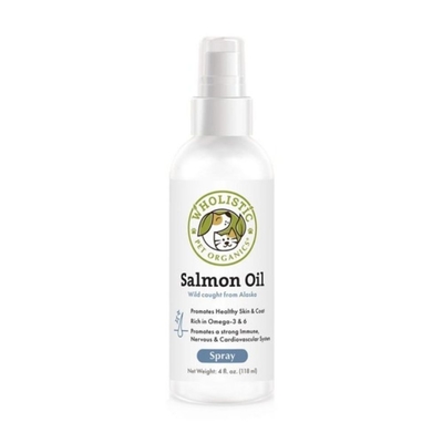 美國Wholistic Pet Organics護你姿天然有機寵物保健品-野生深海鮭魚油(毛髮健康) 8oz (237ml) 全年齡犬貓