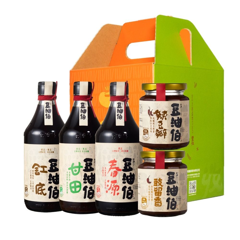 【豆油伯】明星醬料窗花禮盒(不挑色) / 送禮自用皆宜
