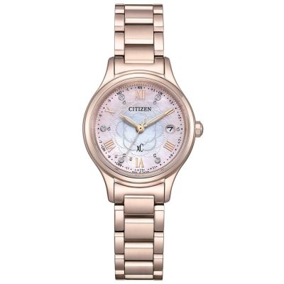 CITIZEN 星辰 xC 限量 Hebe廣告款 光動能 電波對時 鈦金屬 鑲鑽女錶 ES9498-69N