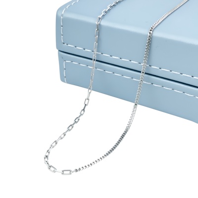 【世紀白金】時時樂團購價 Pt950鉑金項鍊 幾何長方格鍊 歐美風鎖骨鍊 簡約百搭 生日禮物 交換禮物 耶誕禮物