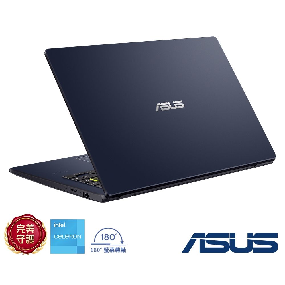 ASUS E410KA 14吋筆電(N4500/4G/128G_eMMC/星夜黑/Win11 Home(S