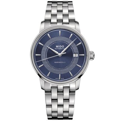MIDO美度 官方授權 BARONCELLI SIGNATURE永恆系列 經典機械腕錶 錶 手錶 送禮 39mm/M0374071104101