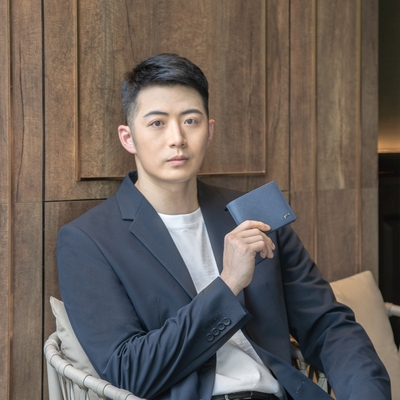 【BRAUN BUFFEL 德國小金牛】台灣總代理 尚恩A 4卡零錢袋皮夾 (網路限定)-藍色/ BF354-315-NY