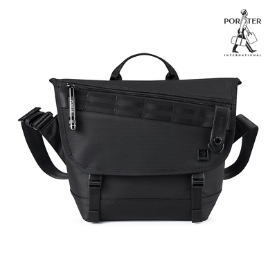PORTER INTERNATIONAL - 自信經典NEW HEAT郵差包 - 全黑