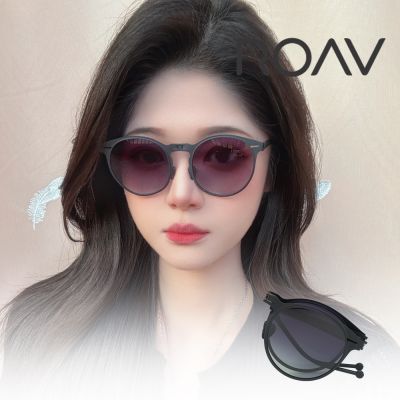 ROAV 美國洛杉磯品牌 Riviera系列 輕量薄鋼折疊偏光太陽眼鏡 8103.13.41 霧黑框漸層灰偏光鏡片 公司貨