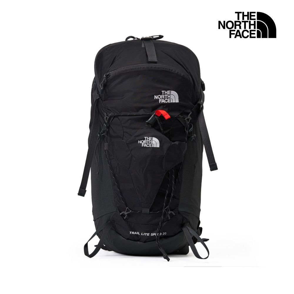 【The North Face 官方旗艦】北面男女款黑色舒適背負後背包｜87C94GZ 筆電包/登山包