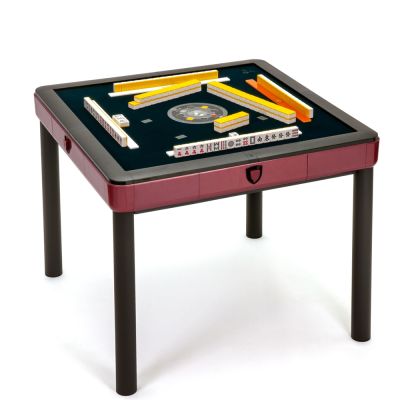 【商密特】T350 二代 過山 電動麻將桌 餐桌款 (珊瑚紅)