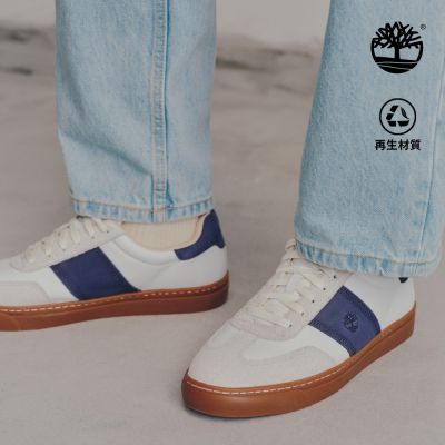 Timberland官方旗艦 男款白色皮革休閒鞋|A43GGAFY