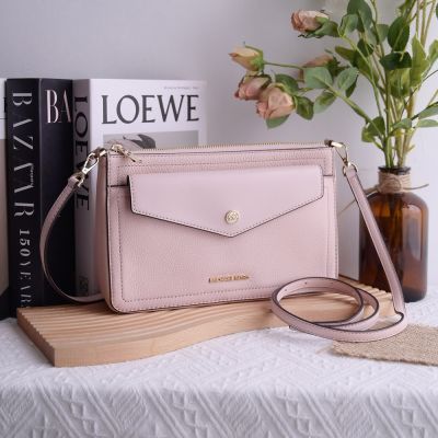 MICHAEL KORS MAISIE 經典MK素面3合1手拿/拉鍊斜背小包(粉)