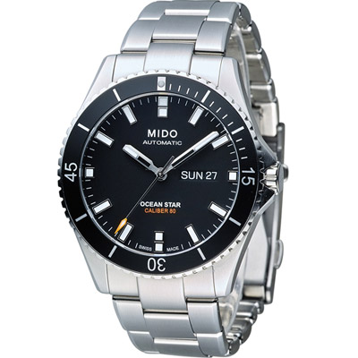 MIDO 美度 官方授權 Ocean Star Captain 海洋之星機械潛水錶-M0264301105100(黑)/42.5mm(送錶帶)