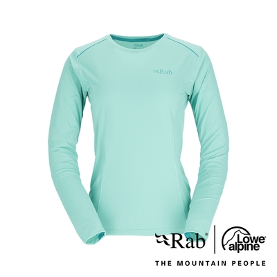 【RAB】Force LS Tee Wmns 長袖透氣排汗衣 女款 融冰 #QBL08