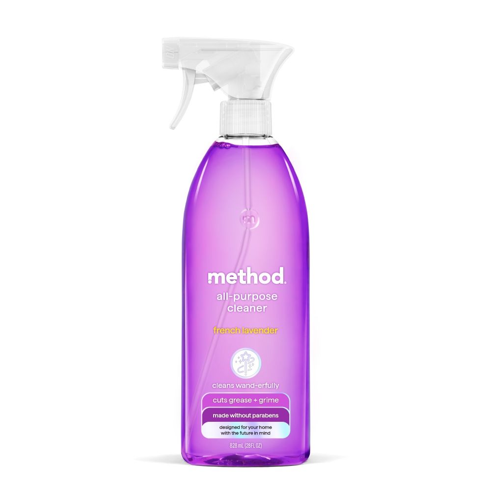 Method美則 全效多功能清潔劑-法式薰衣草828ml (廚房爐具 微波爐 衛浴 時髦媽媽首選)