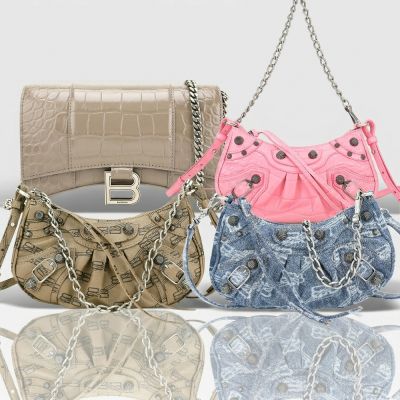 BALENCIAGA巴黎世家 BALENCIAGA 巴黎世家 Cagole/Hourglass 品牌經典斜背包-4款可選