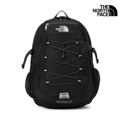 【The North Face 官方旗艦】 北面男女款黑色DWR防潑水休閒後背包｜CF9C4GZ 筆電包/登山包