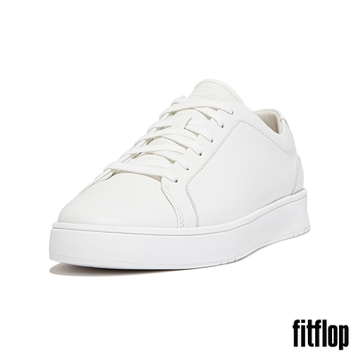 【FitFlop】RALLY II LEATHER TRAINERS 皮革運動休閒鞋-男(都會白)
