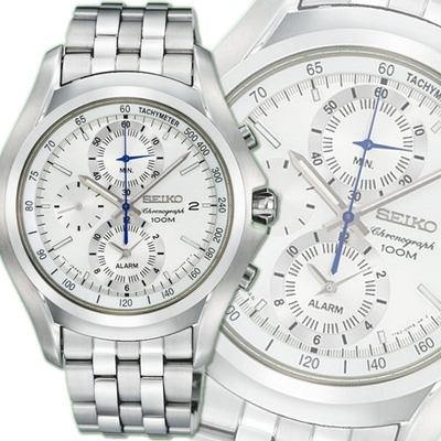 SEIKO 精工 CS三眼系列/勇者之劍計時腕錶40㎜ SK004(SNAE81P1/7T62-0KY0S)