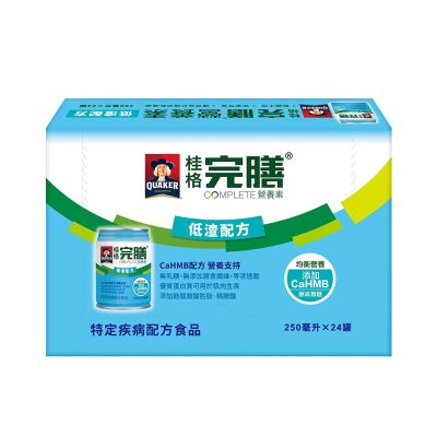 【官方直營】完膳 營養素低渣配方250ml×24入