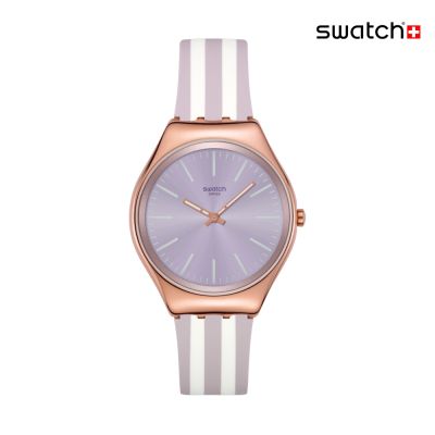 Swatch SIMPLY BEACHY 超薄金屬手錶/男錶/女錶/瑞士製造 SYXG130 (38mm)