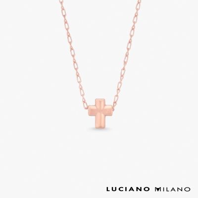 LUCIANO MILANO 恩典堅心-大 純銀項鍊(玫瑰金色)