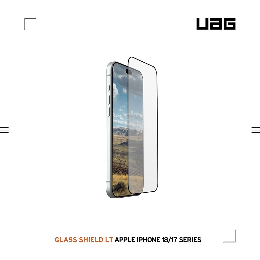 UAG iPhone 18/17 Pro/Pro Max 2.5D滿版9H高強度玻璃保護貼