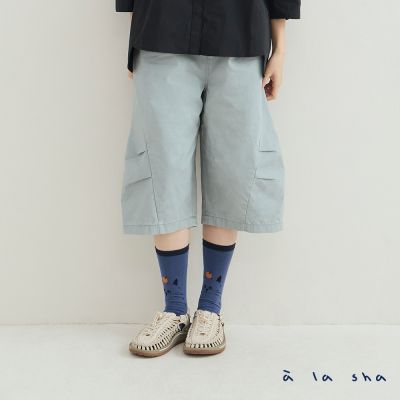 a la sha 好多蘋果剪接五分褲