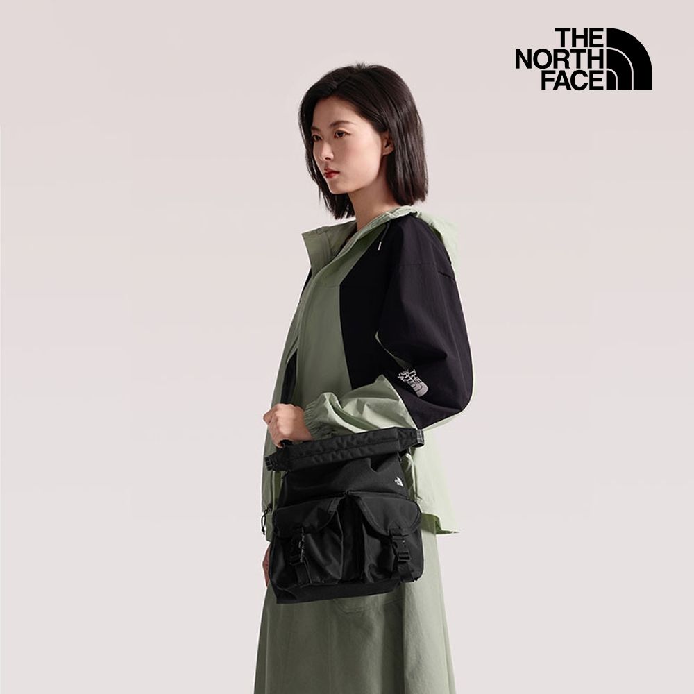 【The North Face 官方旗艦】北面男女款黑色休閒單肩包｜8HNTJK3 斜背包