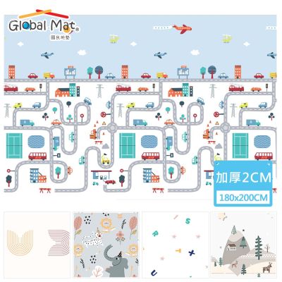 【Global mat】國民地墊 新款XPE 2CM 加厚雙面摺疊地墊 - 200 x 180 多款任選 限時搶購