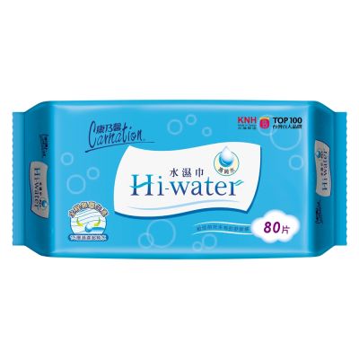 康乃馨 Hi-Water水濕巾 80片x12包/箱【2箱組】