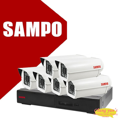 昌運 CHANG YUN 昌運監視器 SAMPO 聲寶 8路6鏡優惠組合 DR-TWEX3-8 VK-TW2C98H 2百萬畫素紅外線攝影機