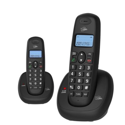 TCSTAR數位式2.4G來電顯示雙機無線電話TCT-PH801BK ★送7-11商品卡100元