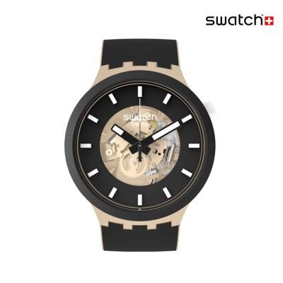 Swatch TIME FOR TAUPE 大錶面手錶/男錶/女錶/瑞士製造 SB03C100 (47mm)