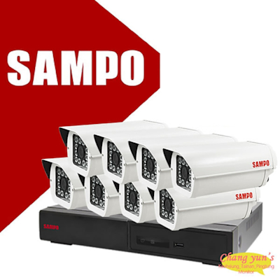 昌運 CHANG YUN 昌運監視器 SAMPO 聲寶 8路8鏡優惠組合 DR-TWEX3-8 VK-TW2C98H 2百萬畫素紅外線攝影機