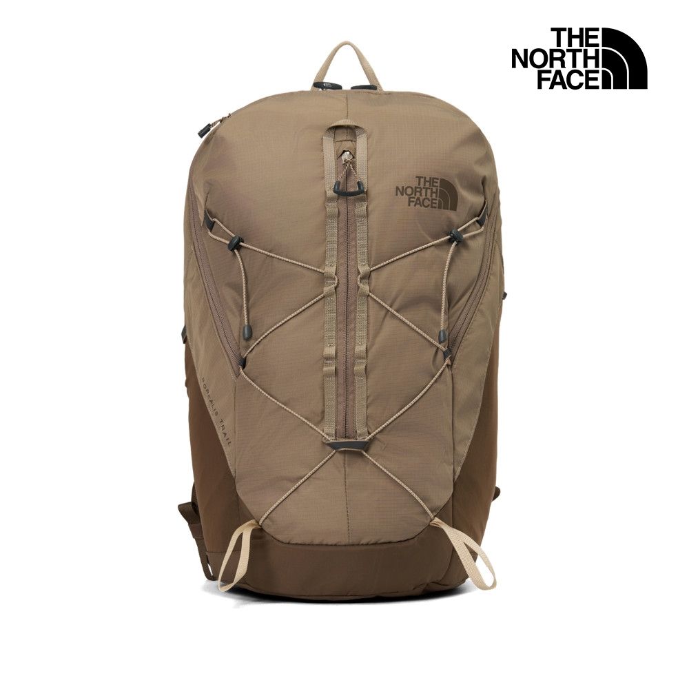 【The North Face 官方旗艦】 北面男女款棕色舒適背負休閒後背包｜8E9ZDHI 筆電包/登山包