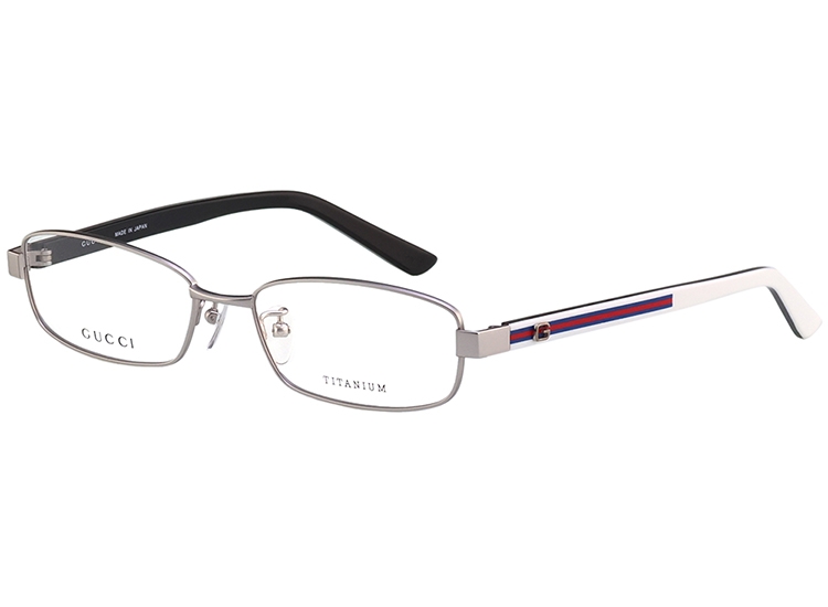 GUCCI 純鈦光學眼鏡(銀色)GG9663J | 一般鏡框| Yahoo購物中心