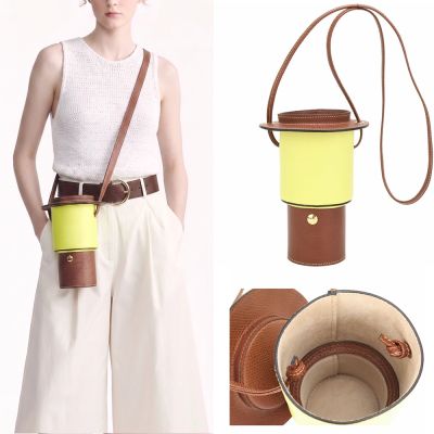 LONGCHAMP EPURE 壓紋牛皮 肩斜背提燈包(XS/棕色)