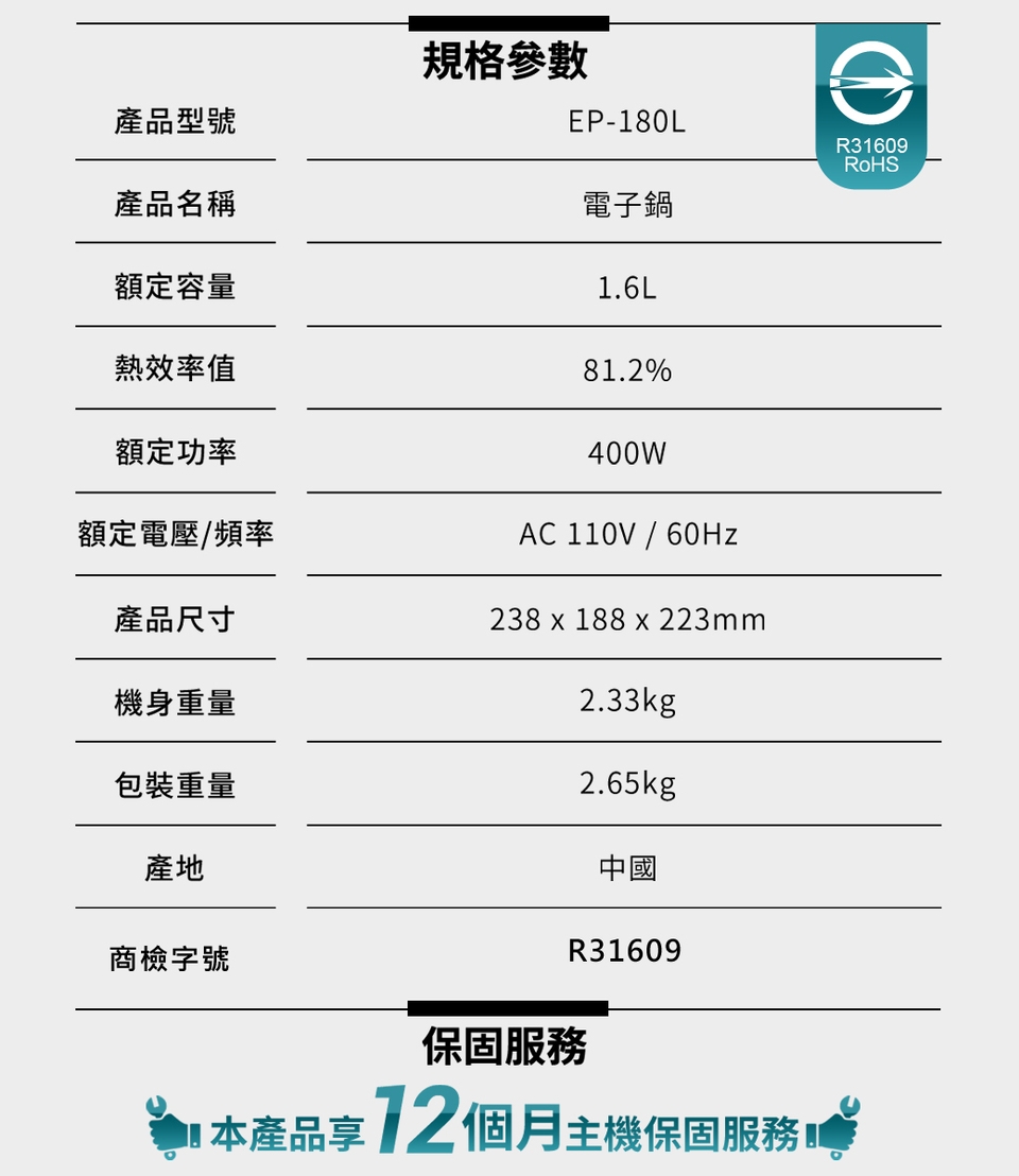 AGiM阿基姆 EP-180L - 詳情23