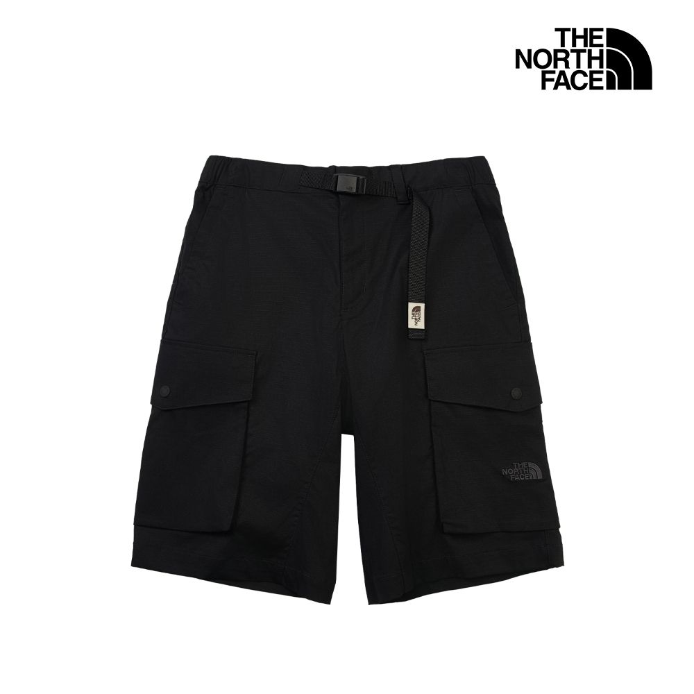【The North Face 官方旗艦】 北面男款黑色DWR防潑水短褲｜8CM5JK3