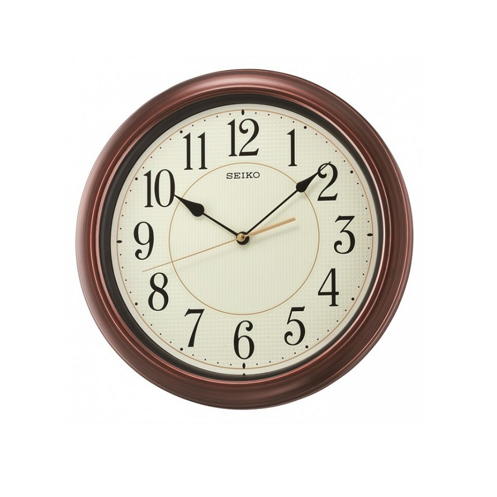 SEIKO 精工仿木紋夜光恆動式秒針靜音掛鐘QXA616B -夜光綠/32.4cm