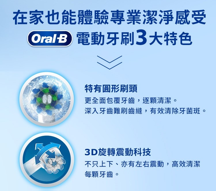 BRAUN德國百靈 Oral-B-PRO1 3D - 詳情9