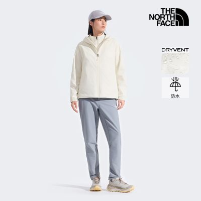 【The North Face 官方旗艦】北面女款米白色DRYVENT防水衝鋒衣｜8EYGQLI 外套