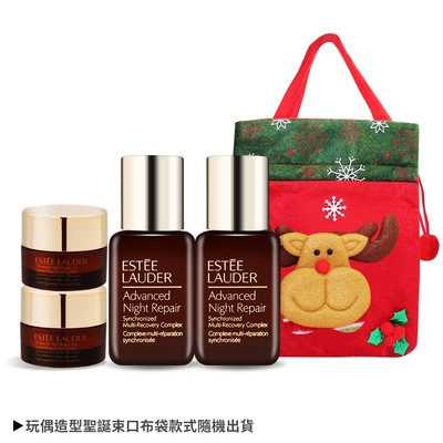 ESTEE LAUDER雅詩蘭黛 特潤全能修護組[特潤+亮眼霜+束口袋]-交換禮物