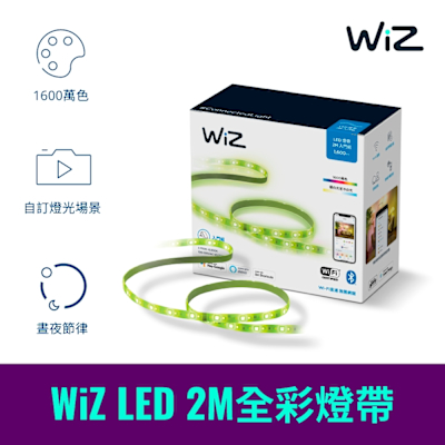 PHILIPS飛利浦 PHILIPS 飛利浦照明 WiZ 全彩燈帶 2M (PW01N)