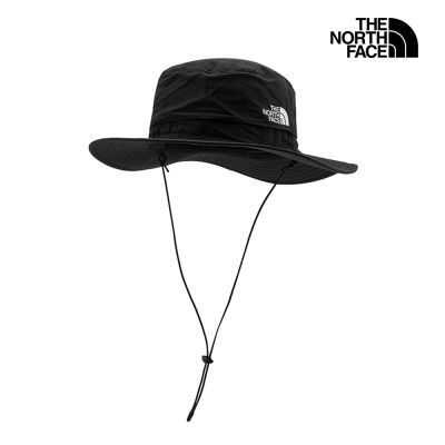 【The North Face 官方旗艦】 北面男女款黑色UPF防曬漁夫帽｜5FX6KY4 抗UV