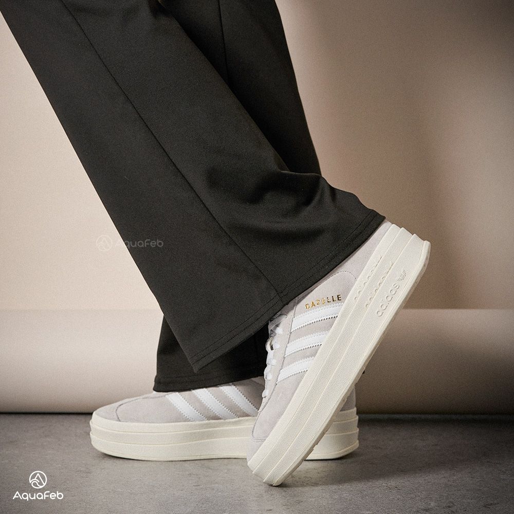 adidas gazelle silver green womens ADIDAS ORIGINALS Gazelle Bold Grey Women's Sneakers – Pavidas